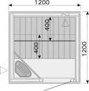 Sauna Basic 1212 - pdorys