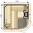Sauna Rondium S2222KL